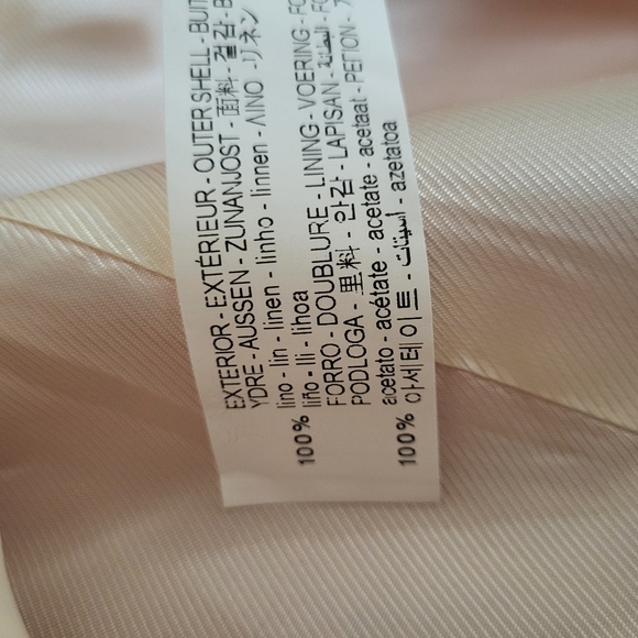 NWT Zara Double Breasted Linen Blend Blazer - Picture 12 of 13
